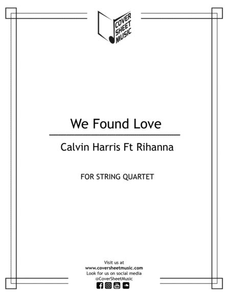 We Found Love Arr Jose Quintana By Rihanna Featuring Calvin Harris