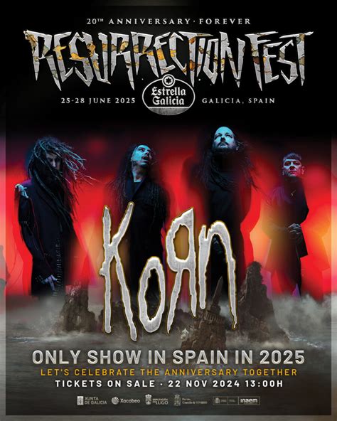 Korn Celebrate The Anniversary Of Resurrection Fest And Weekend Passes