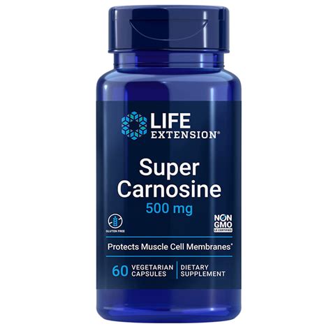 라이프익스텐션 슈퍼 카르노신 500 Mg 60 캡슐 Life Extension Super Carnosine 500mg For Muscle Recovery L