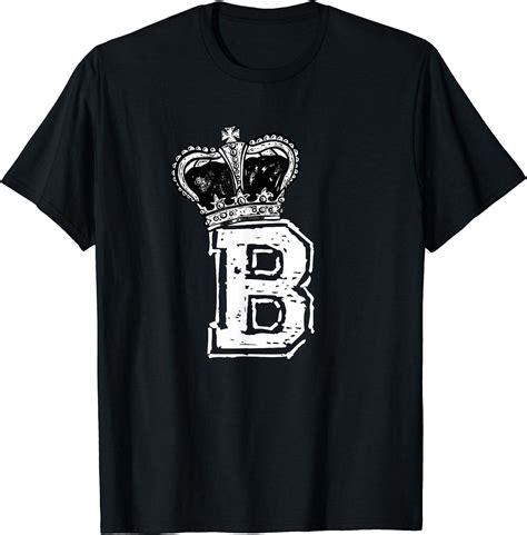 Bee Crowned Queen B Letter B T Shirt For Royal Style