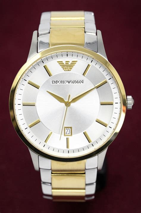 Emporio Armani Mens Renato Watch Two Tone Ar2449 Watches And Crystals