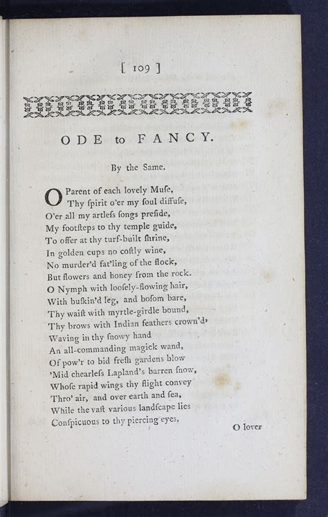 Eighteenth Century Poetry Archive Works Ode To Fancy Joseph Warton