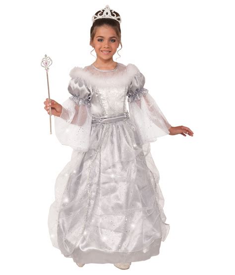 Arctic Princess White Gown Girls Costume - Princess Costumes