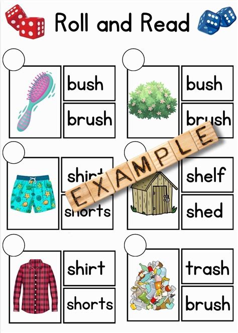 Mash 1st 2nd Class Sh Digraph Phonics Game Roll And Read