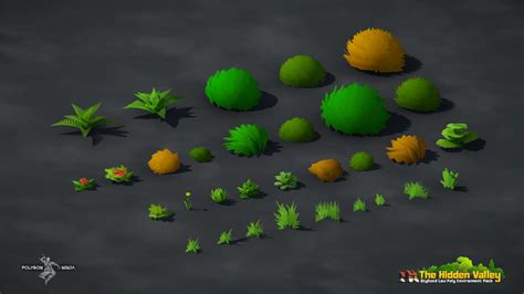 Artstation The Hidden Valley Stylized Low Poly Environment Pack