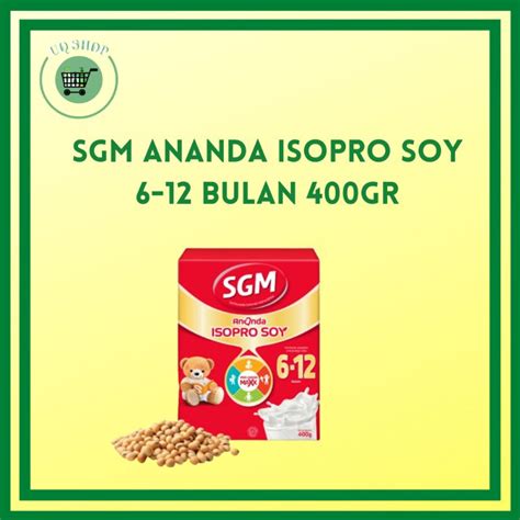 Jual Sgm Ananda Isopro Soy Bulan Gr Shopee Indonesia