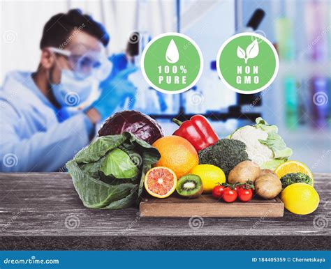 Scientist Inspecting Products Food Quality Control Stock Image Image