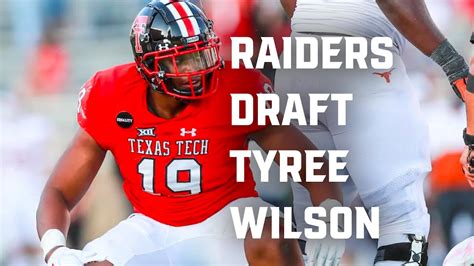 Las Vegas Raiders Select Tyree Wilson Youtube