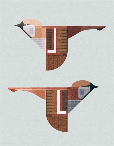 Life As Illustrated Geometric Bird Bird Illustration Bird Art