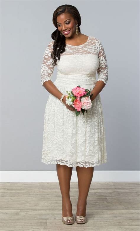 Courthouse Wedding Dress Ideas Plus Size