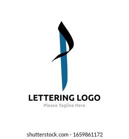 Lettering Alif Vector Arabic Lettering Logo Stock Vector (Royalty Free) 1659861172