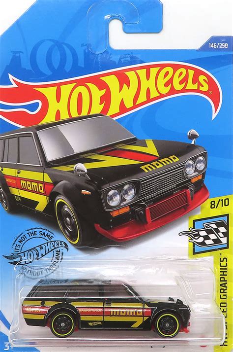 駿河屋 DATSUN BLUEBIRD WAGON ブラックイエローレッド Hot Wheels HW SPEED GRAPHICS GHF ホット