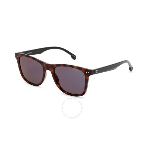 Carrera Unisex Tortoise Rectangular Sunglasses Carrera2022ts005lxt51 Carrera 2022ts 005lxt 51