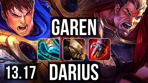 GAREN Vs DARIUS TOP 1400 Games Rank 9 Garen 800K Mastery EUW