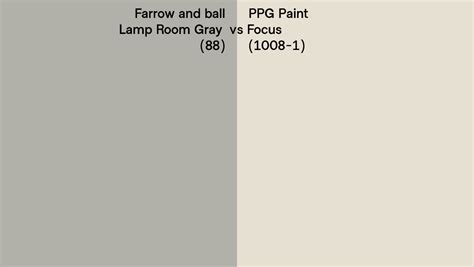 Farrow And Ball Lamp Room Gray Vs Ppg Paint Focus Side By