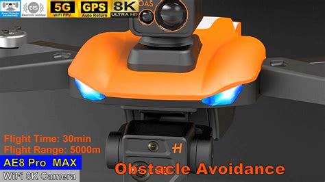 Ae8 Pro Max Obstacle Avoidance 8k Long Range Drone New Promo Video