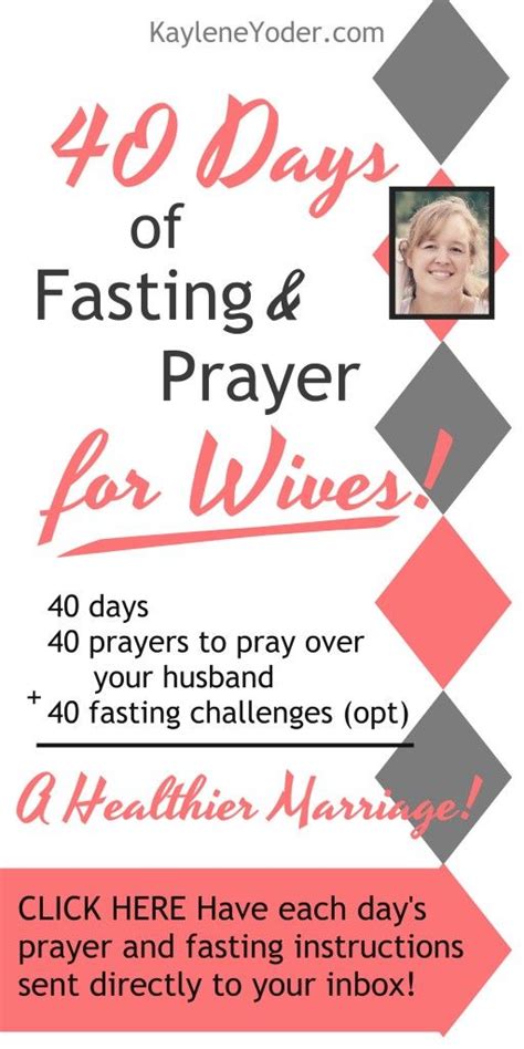 40 Day Fasting And Prayer Challenge For Wives Kaylene Yoder Prayer