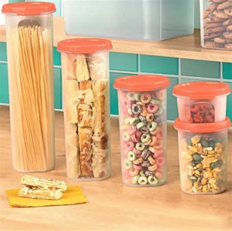 Tupperware Bea Pda Nível 1 Kit Modulares 5 Peças Laranja Parcelamento