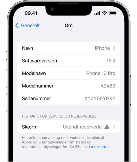 Historik For Service Og Reservedele For Iphone Apple Support Dk