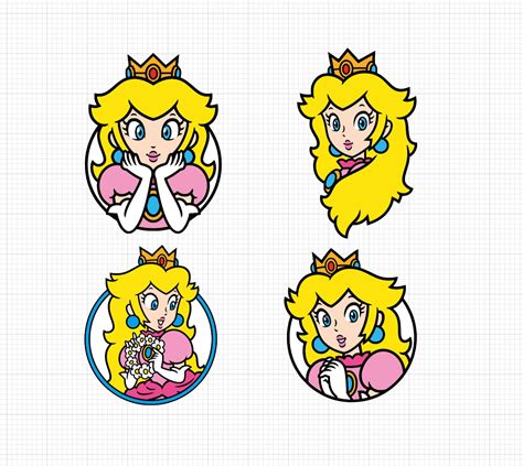 Princess Peach PNG Digital Download - Etsy