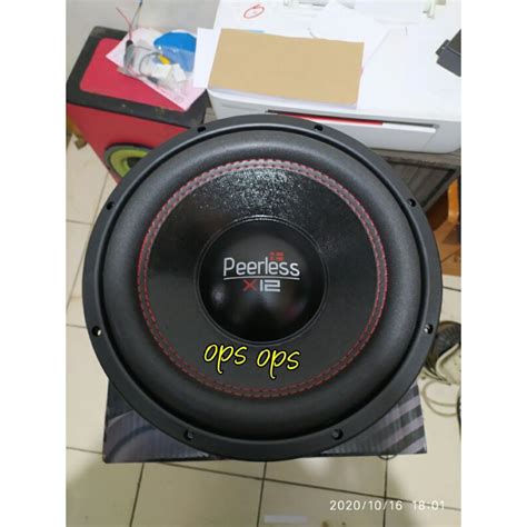 Jual Subwoofer Peerless X Subwoofer Double Coil Sub Inch Shopee