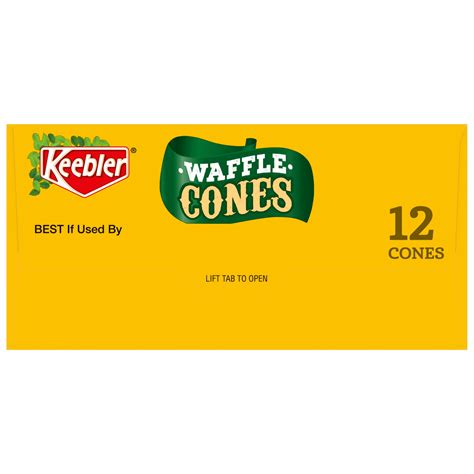 Keebler Ice Cream Waffle Cones 12 Count Box