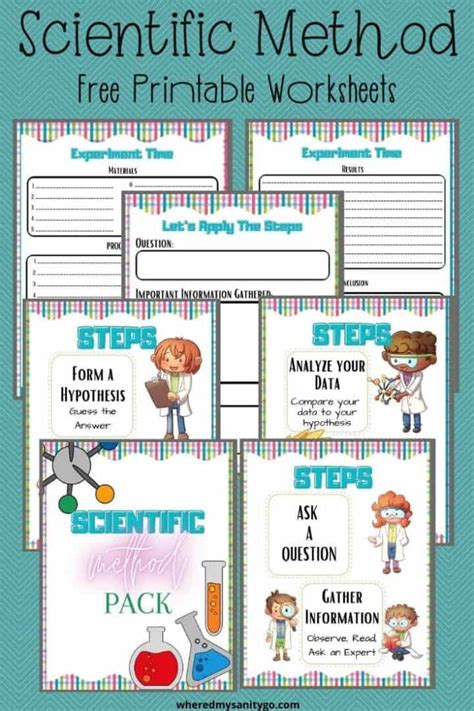 Scientific Method Printable Worksheets With Scientific Method Steps