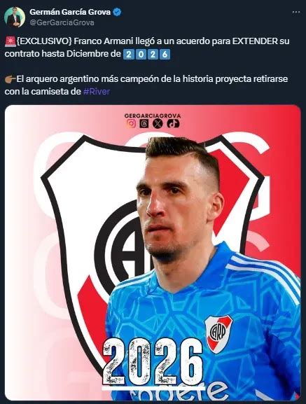 Detalles Exclusivos Sobre La Renovación De Franco Armani En River Bolavip Argentina