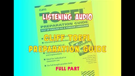 Listening Audio For Cliff Toefl Preparation Guide Youtube