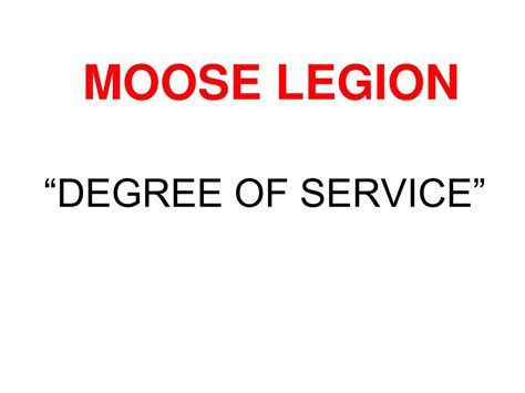 Ppt Moose Legion Powerpoint Presentation Free Download Id3248724