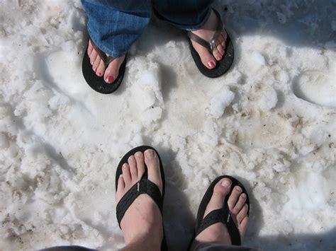 Flip Flops In The Snow Rocky Mountain Np Co Flickr