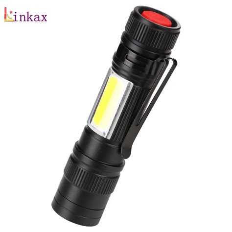 Mini Led Flashlight Xpe Led Cob Work Light Portable Torch Mode