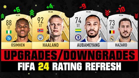 FIFA 24 BIGGEST RATING UPGRADES DOWNGRADES EA FC 24 Ft