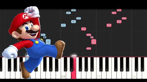 Super Mario Bros Theme Piano Tutorial Youtube