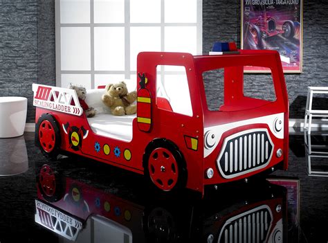 Fire Engine Bed With Led Lights Majestic Furnishings