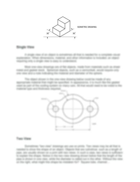 SOLUTION: Types of engineering drawings and lines - Studypool