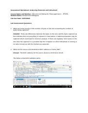 Mohammed IT535 Lab Unit1 Docx Assessment Worksheet Analyzing