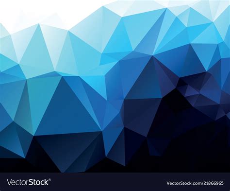 Dark blue ice polygon background Royalty Free Vector Image