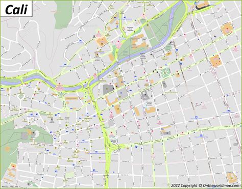 Cali Map | Colombia | Detailed Maps of Santiago de Cali