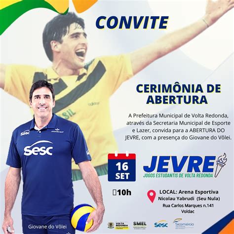 Jevre Abertura Dos Jogos Estudantis De Volta Redonda Ser Na