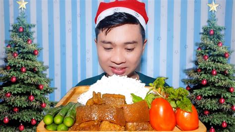 Happy X Mas🌲 Spicy Pork Curry 🐖lady Finger Tomato🍅and White Rice Let S Eat Together🌲 Youtube