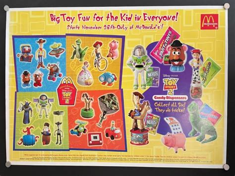 Toy Story 2 1999 Original Mcdonalds Promotional Movie Poster