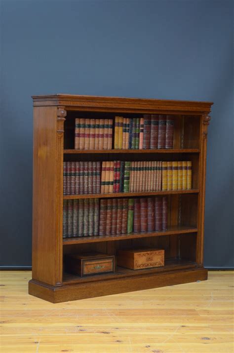 Victorian Oak Open Bookcase Antiques Atlas