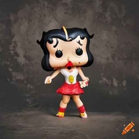 Funko Pop Figure Of Mafalda Dressed As Betty Boop In Copper Metal