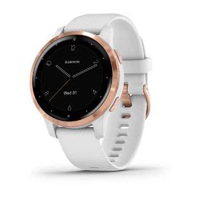 Garmin Vivoactive S Smartwatch Mm White With Rose Gold Hardware