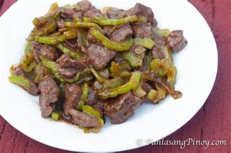 Beef In Oyster Sauce Stir Fry With Ampalaya Panlasang Pinoy