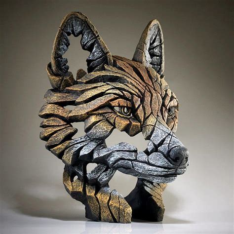 Fox Bust Edb14 Edge Sculpture By Matt Buckley