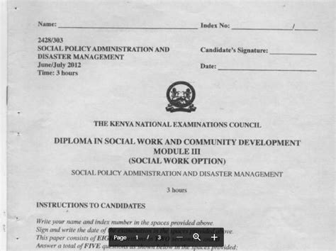 Diploma In Civil Engineering Module 3 Knec Past Papers Ke