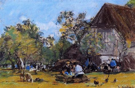 Reproductions De Peintures La ferme Saint Simeon 1860 de Eugène Louis