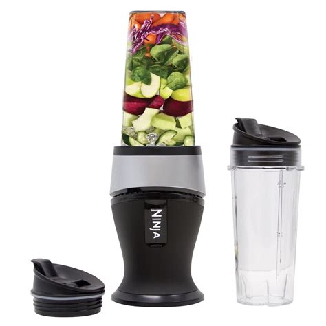 Shop Ninja Fit 24 Oz Black 1 Speed 700 Watt Pulse Control Blender At